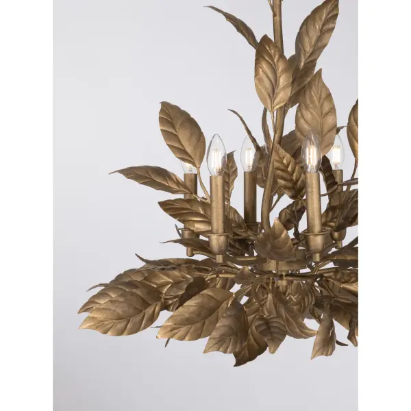 Seraphine 28" 6-Light Chandelier in Weathered Gold - Image 5