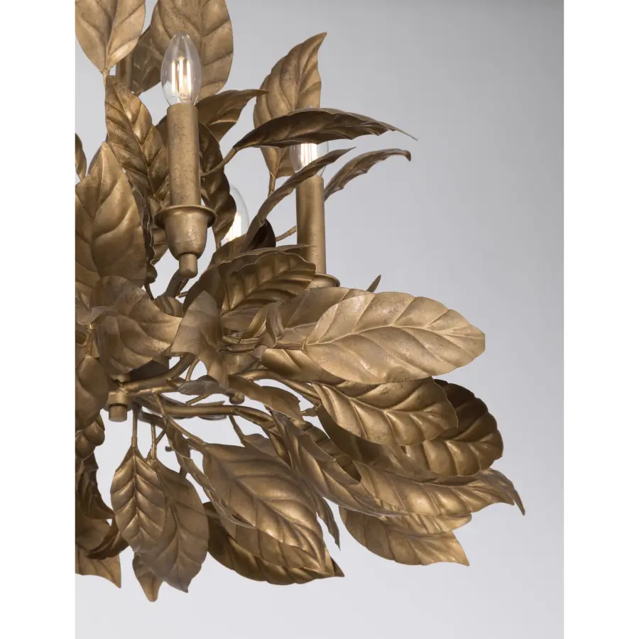 Seraphine 28" 6-Light Chandelier in Weathered Gold - Image 6