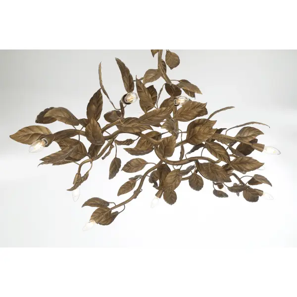 Seraphine 60" 11-Light Linear Chandelier in Weathered Gold - Image 9