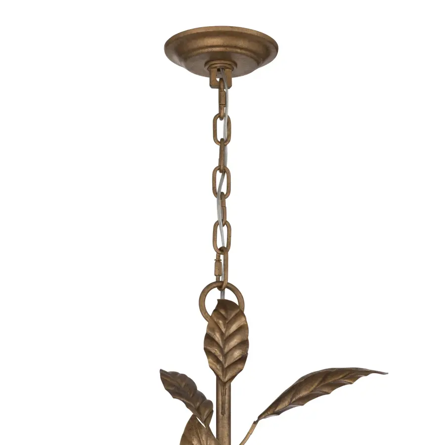 Seraphine 40" 11-Light Chandelier in Weathered Gold - Image 5