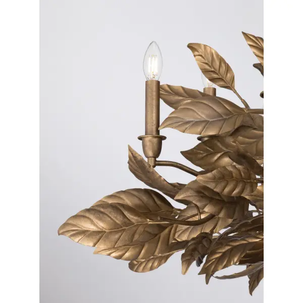 Seraphine 40" 11-Light Chandelier in Weathered Gold - Image 8
