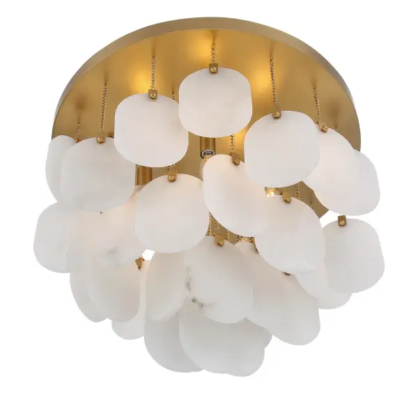 Velisse 23.75" 5-Light Flush Mount in Legacy Brass - Image 5