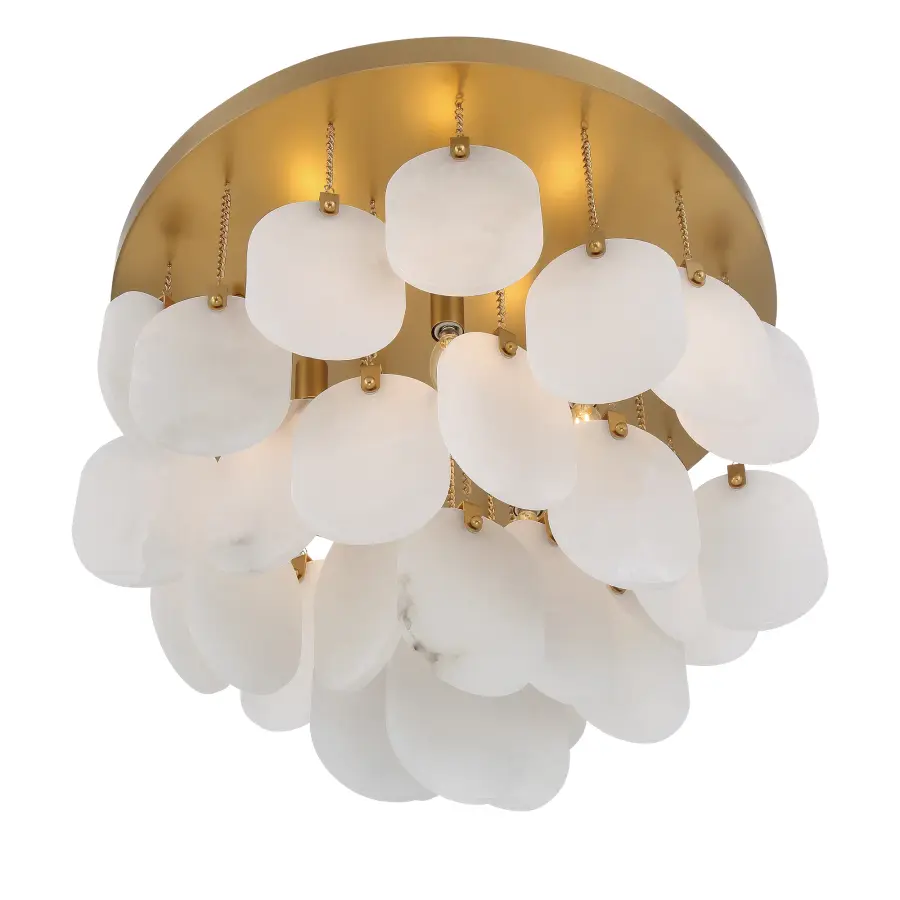 Velisse 23.75" 5-Light Flush Mount in Legacy Brass - Image 5