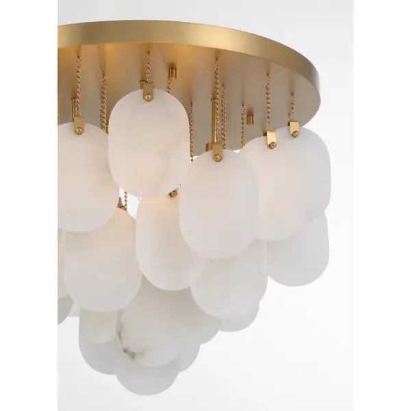Velisse 23.75" 5-Light Flush Mount in Legacy Brass - Image 6