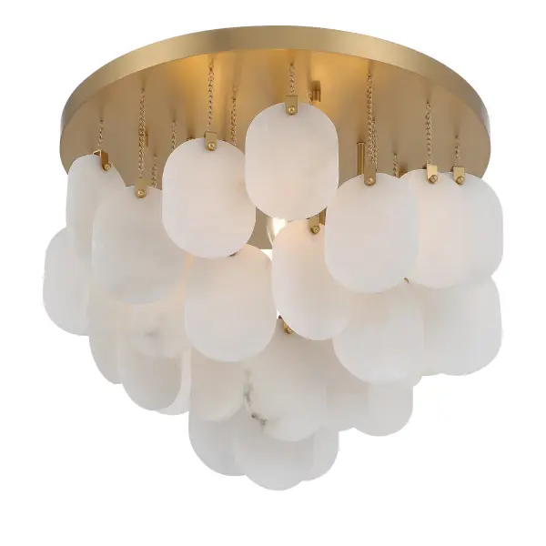 Velisse 23.75" 5-Light Flush Mount in Legacy Brass - Image 7