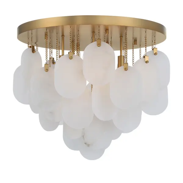 Velisse 23.75" 5-Light Flush Mount in Legacy Brass - Image 8