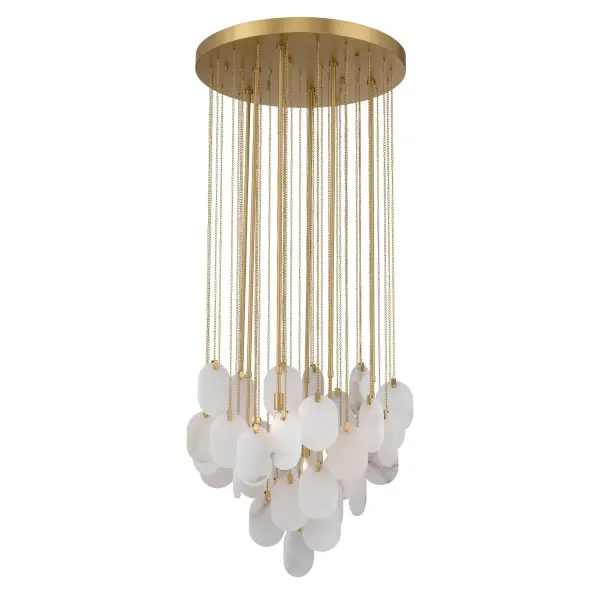 Velisse 27.5" 6-Light Pendant in Legacy Brass - Image 1