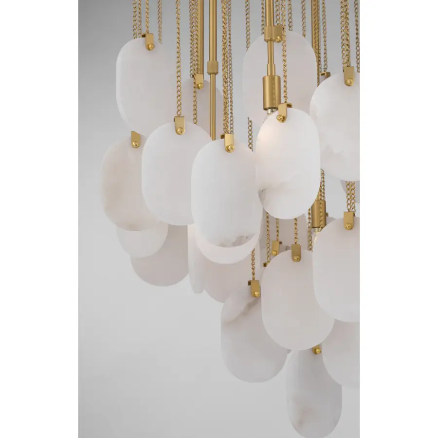Velisse 27.5" 6-Light Pendant in Legacy Brass - Image 6