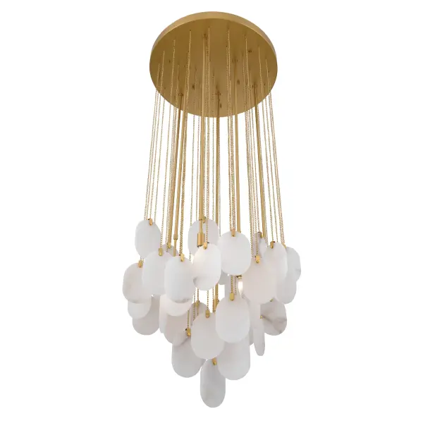 Velisse 27.5" 6-Light Pendant in Legacy Brass - Image 8