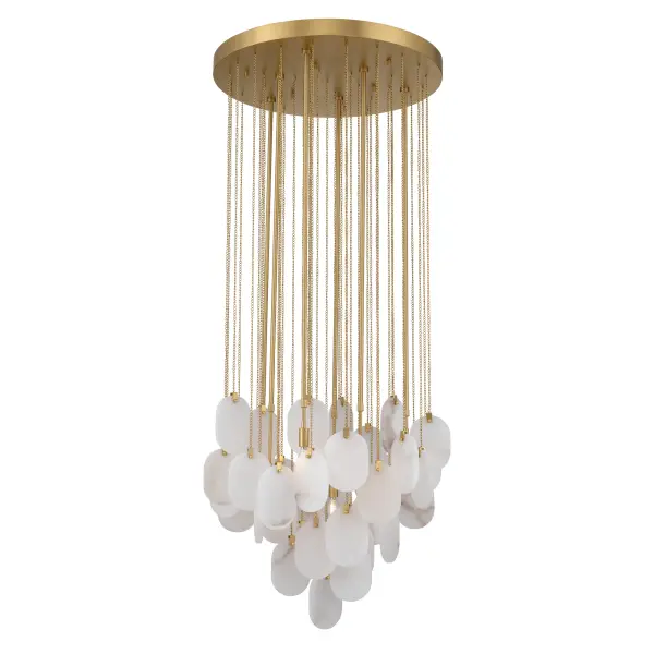 Velisse 27.5" 6-Light Pendant in Legacy Brass - Image 9