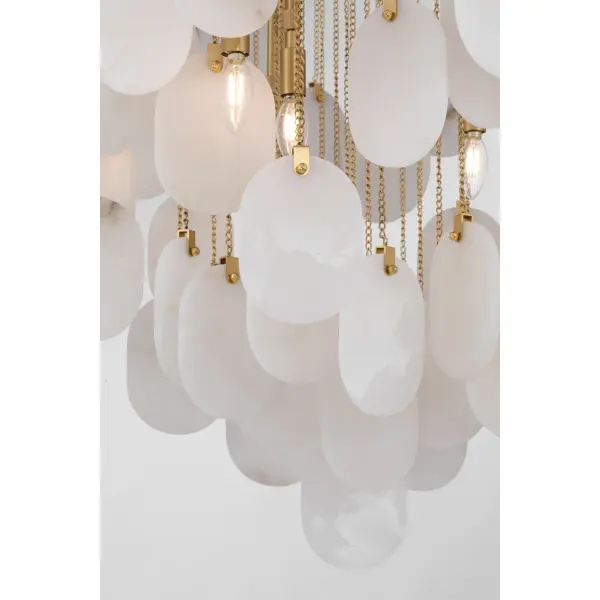 Velisse 35.5" 8-Light Pendant in Legacy Brass - Image 7