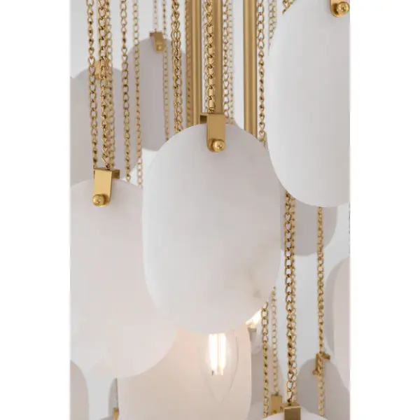 Velisse 35.5" 8-Light Pendant in Legacy Brass - Image 8