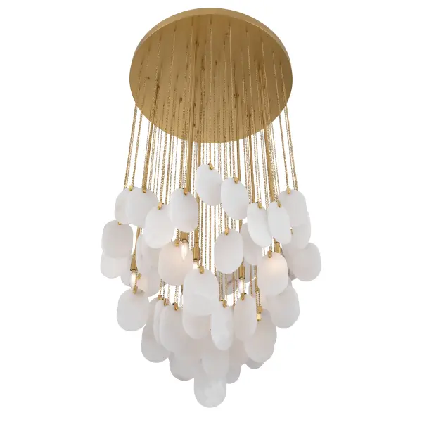 Velisse 35.5" 8-Light Pendant in Legacy Brass - Image 9