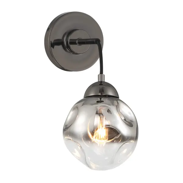 The Neveh mini pendant combines industrial gun metal finish with smoke grey glass for a sophisticated modern look. Its compact 6-inch width makes it ideal for tight spaces, while the convertible design offers wall sconce flexibility.
