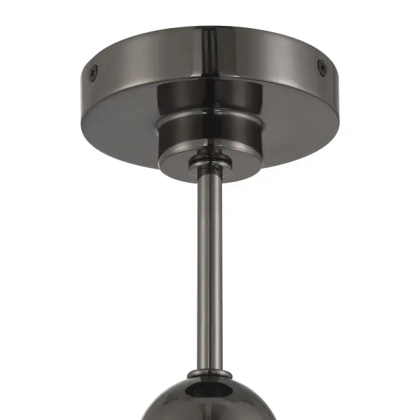 Neveh 1-Light Semi-Flush Mount in Gun Metal - Image 3
