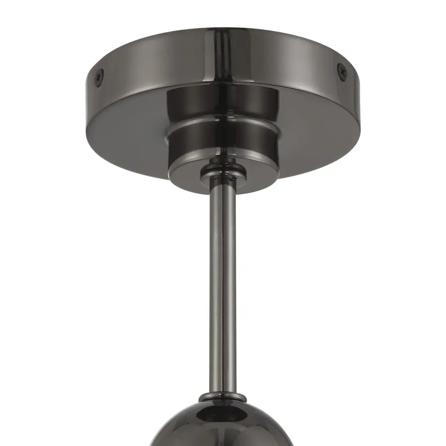 Neveh 1-Light Semi-Flush Mount in Gun Metal - Image 3