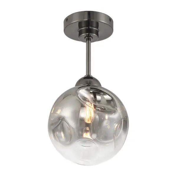 Neveh 1-Light Semi-Flush Mount in Gun Metal - Image 4