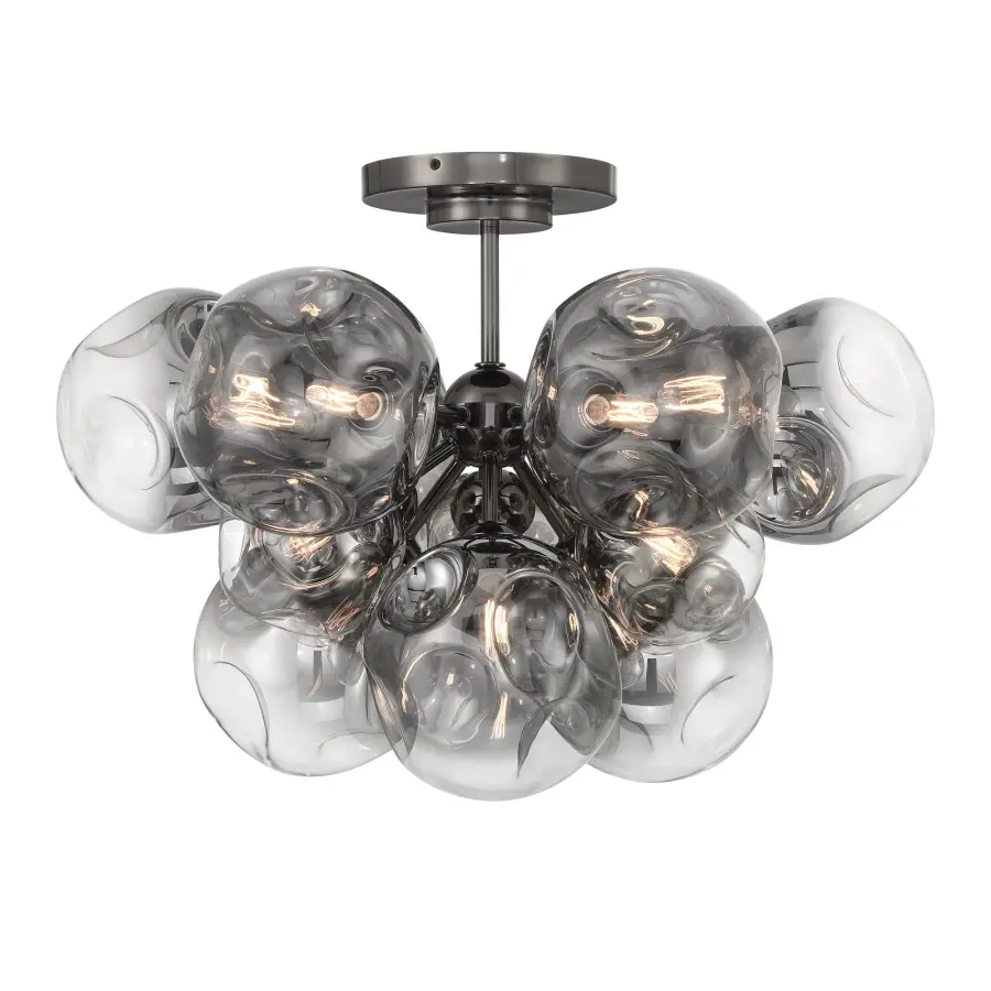 Neveh 12-Light Semi-Flush Mount Ceiling Light - Image 1