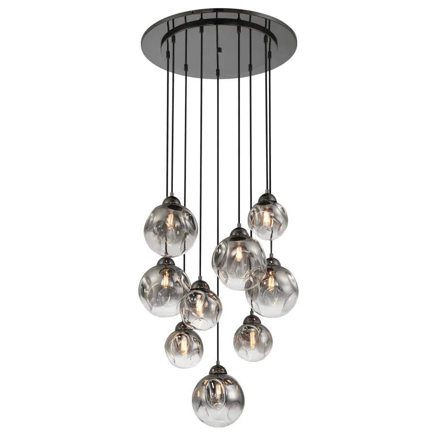 Neveh 9-Light Pendant in Gun Metal - Image 1