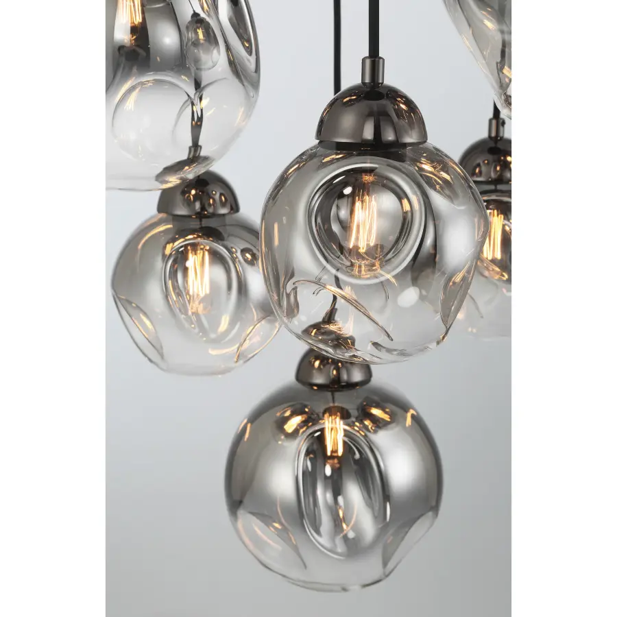 Neveh 9-Light Pendant in Gun Metal - Image 3