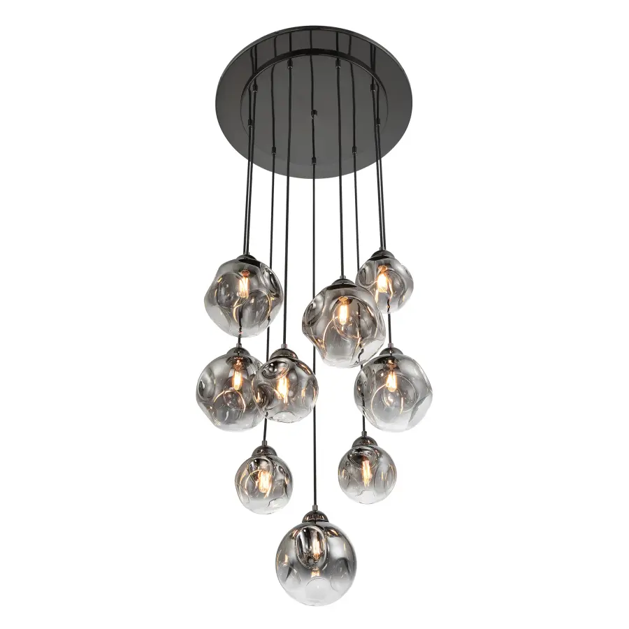 Neveh 9-Light Pendant in Gun Metal - Image 5