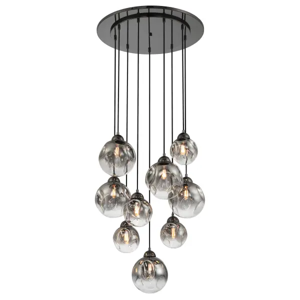 Neveh 9-Light Pendant in Gun Metal - Image 6
