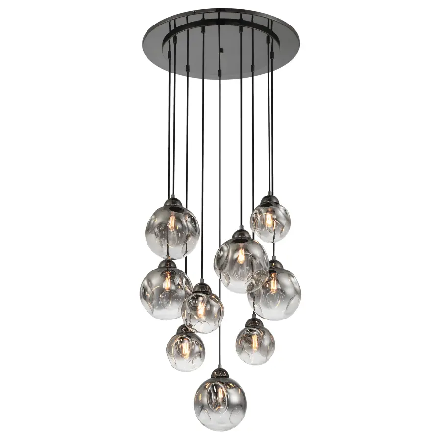 Neveh 9-Light Pendant in Gun Metal - Image 6