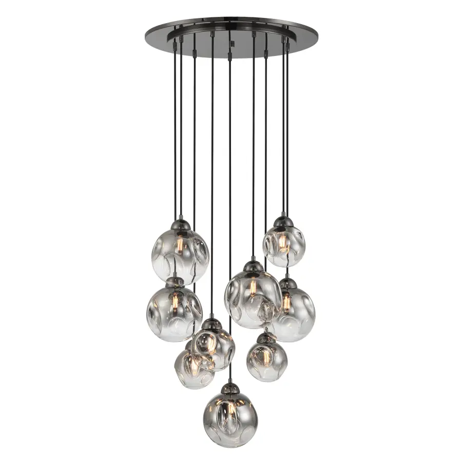 Neveh 9-Light Pendant in Gun Metal - Image 7