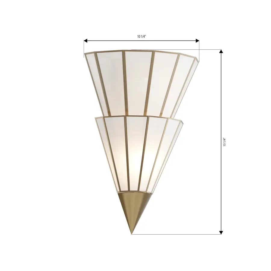 Jaxen 2-Light Wall Sconce in Legacy Brass - Image 2