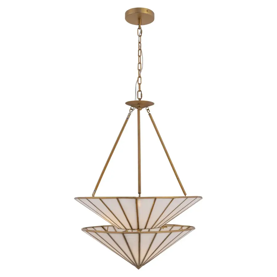 Jaxen 24.5" 3-Light Pendant in Legacy Brass - Image 1