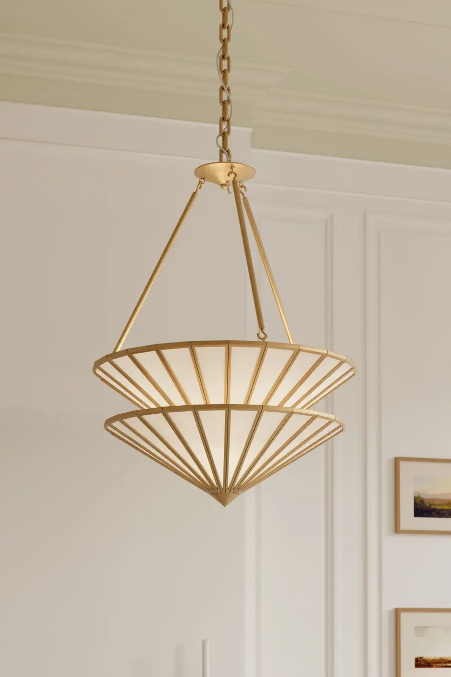 Jaxen 24.5" 3-Light Pendant in Legacy Brass - Image 3
