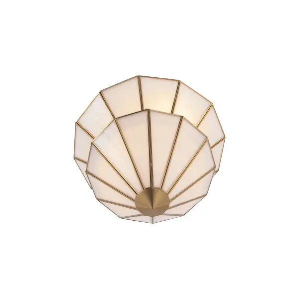 Jaxen 17.75" 3-Light Semi-Flush Mount in Legacy Brass - Image 6