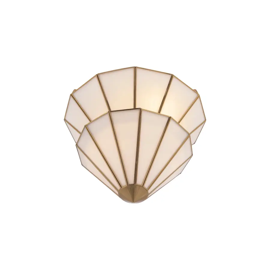 Jaxen 17.75" 3-Light Semi-Flush Mount in Legacy Brass - Image 7