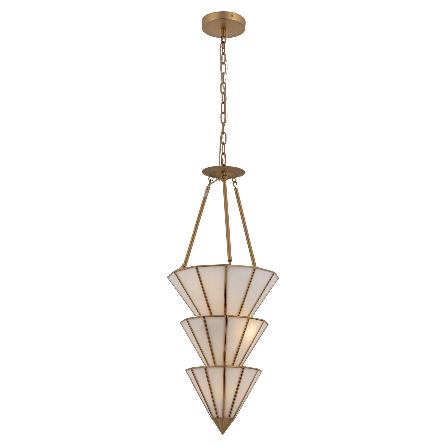 Jaxen Five Light Pendant in Legacy Brass