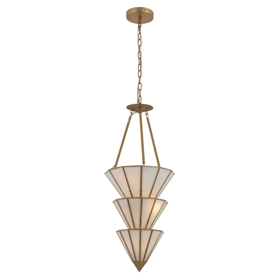 Jaxen 5-Light Pendant in Legacy Brass - Image 1