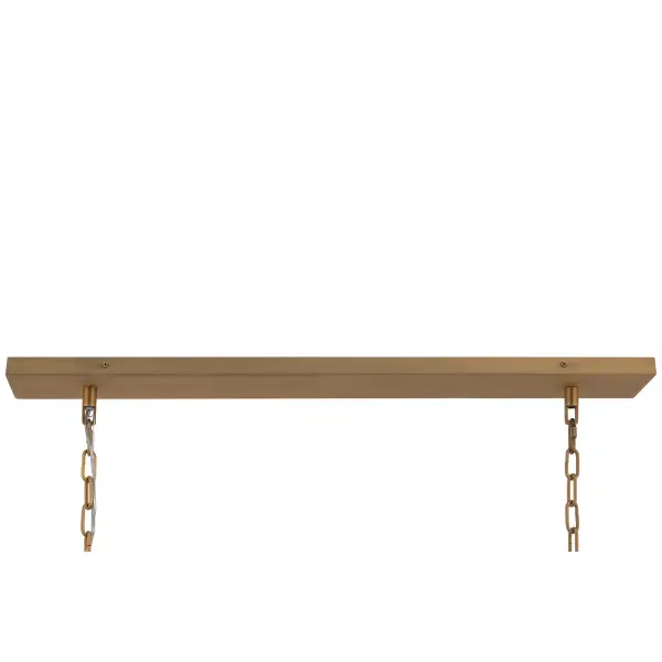 Jaxen 48" 6-Light Linear Chandelier in Legacy Brass - Image 3