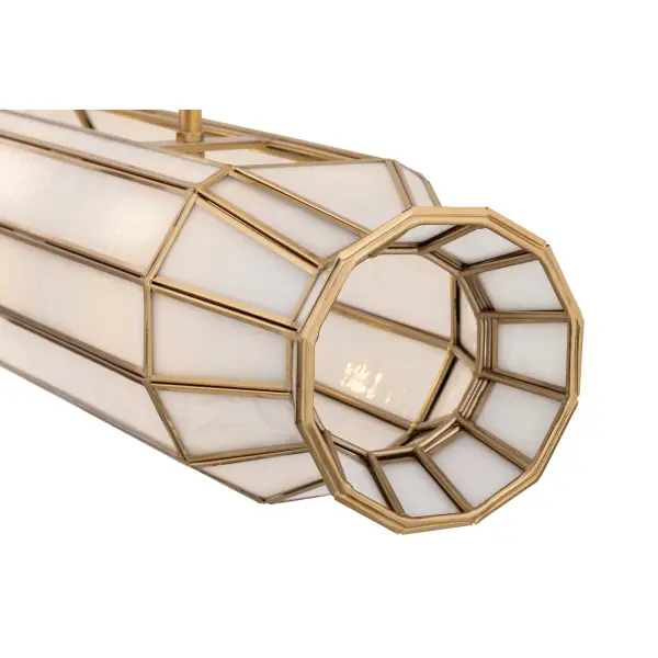 Jaxen 48" 6-Light Linear Chandelier in Legacy Brass - Image 5