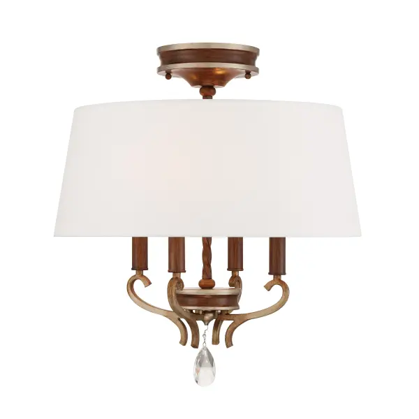 Magnolia Manor 4-Light Semi Flush Mount - Image 4