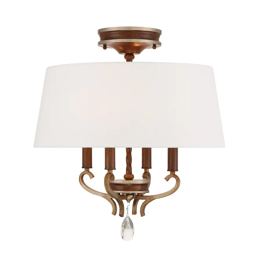 Magnolia Manor 4-Light Semi Flush Mount - Image 4