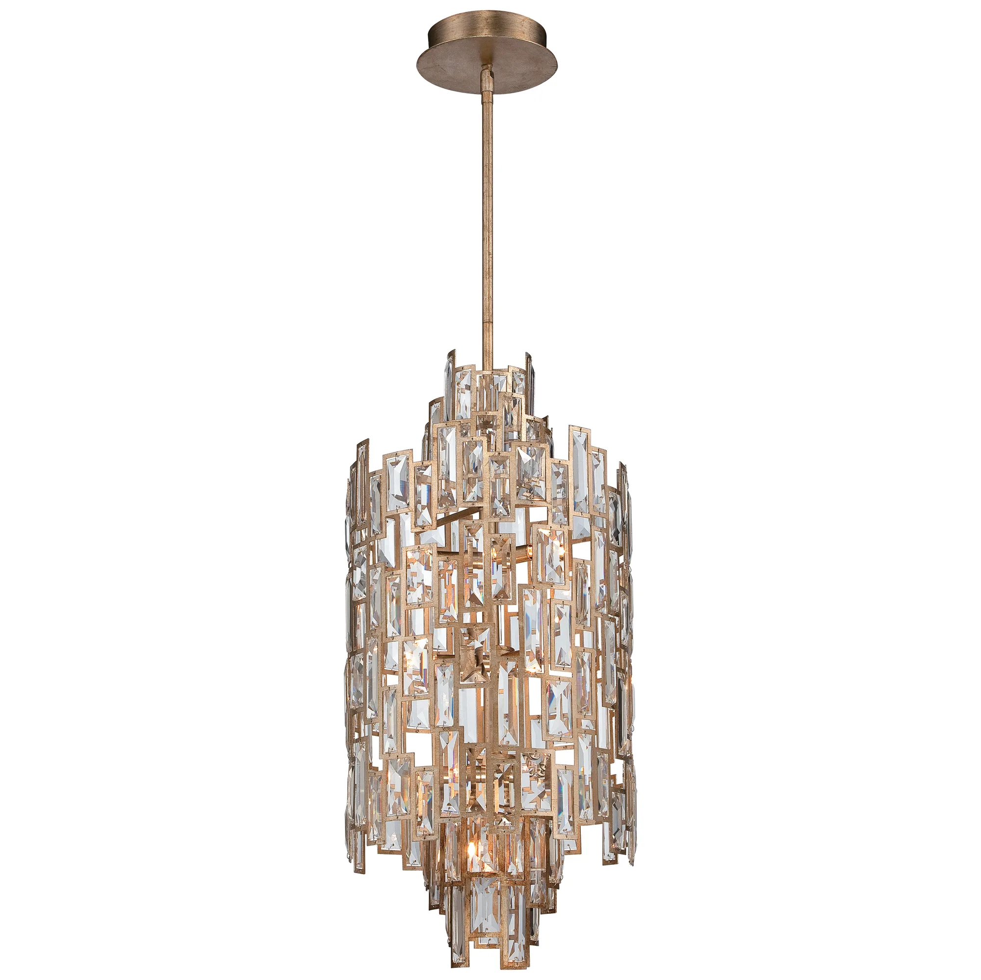 Bel Mondo 10-Light Crystal Pendant in Luxor Gold