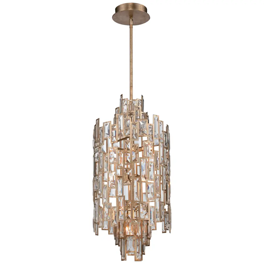 Bel Mondo 10-Light Crystal Pendant in Luxor Gold