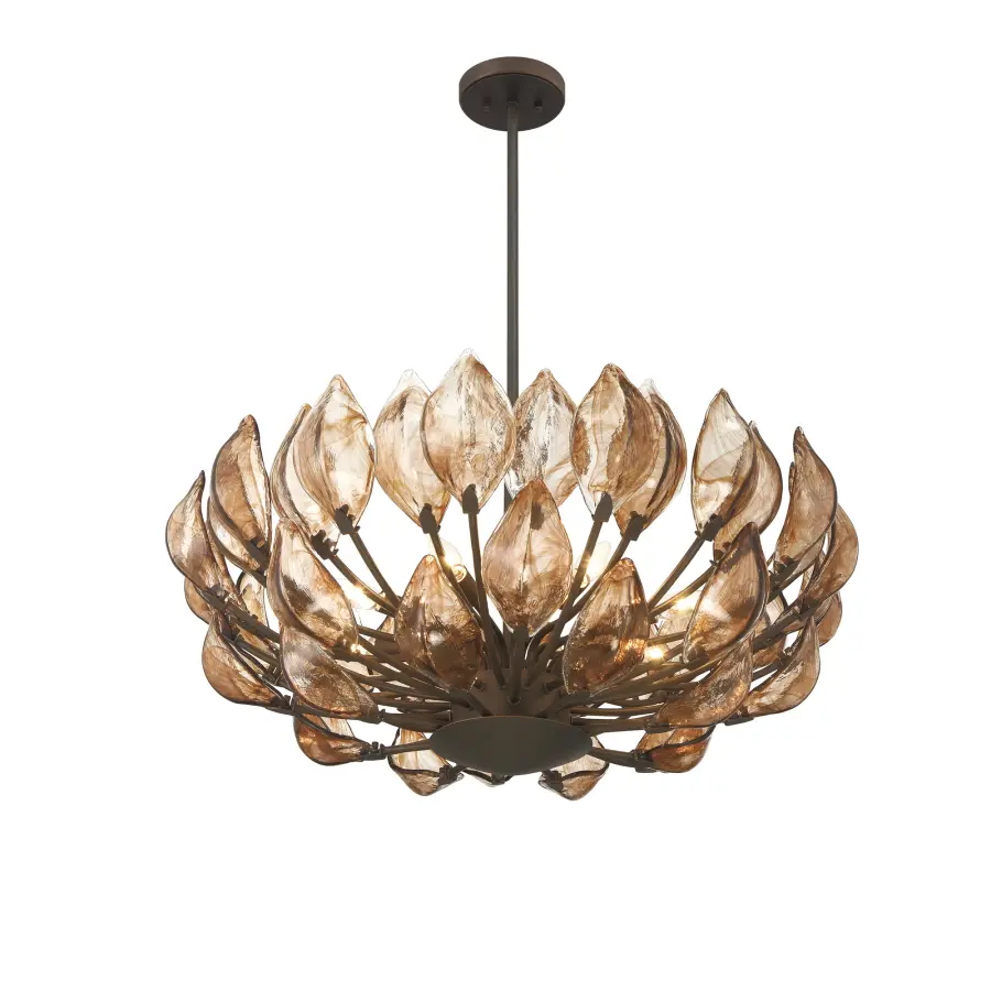 Arboles 8-Light Pendant in Heritage Bronze - Image 3