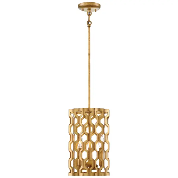 Coronade 3-Light Mini Pendant in Pandora Gold Leaf