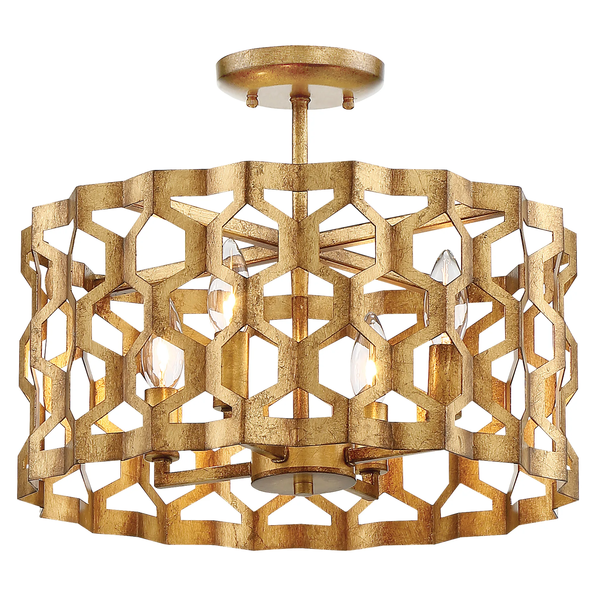 Coronade 4-Light Semi Flush Mount Pendant