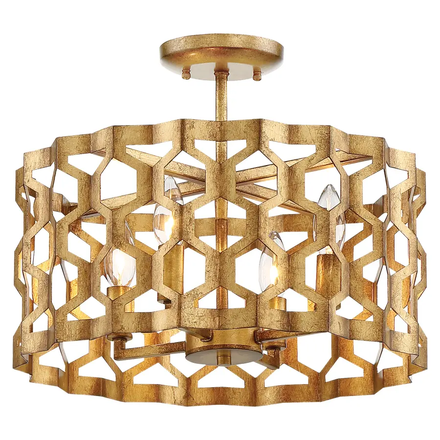 Coronade 4-Light Semi Flush Mount Pendant - Image 1