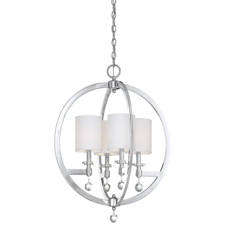 Chadbourne 4-Light Pendant with Crystal Accents