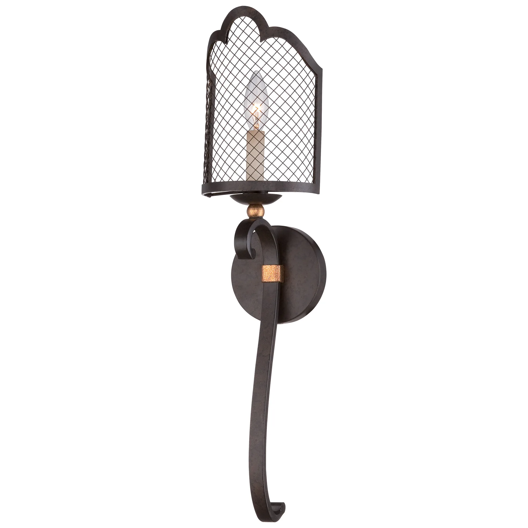 Cortona 1-Light Wall Sconce - Jessica McClintock Romance Collection