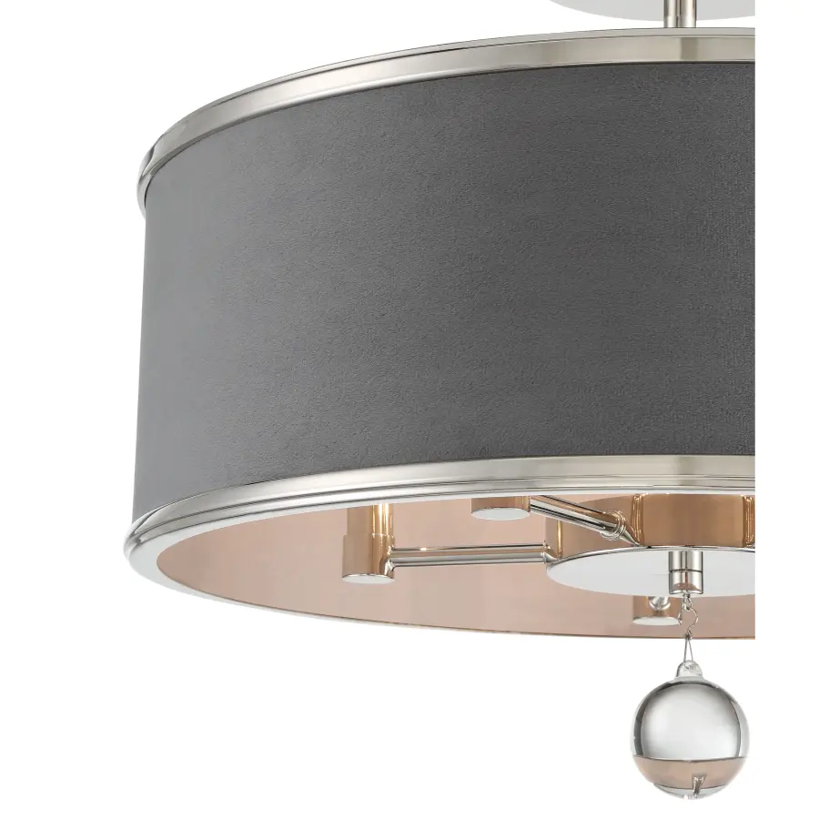 Luxour 5-Light Convertible Pendant in Polished Nickel - Image 2