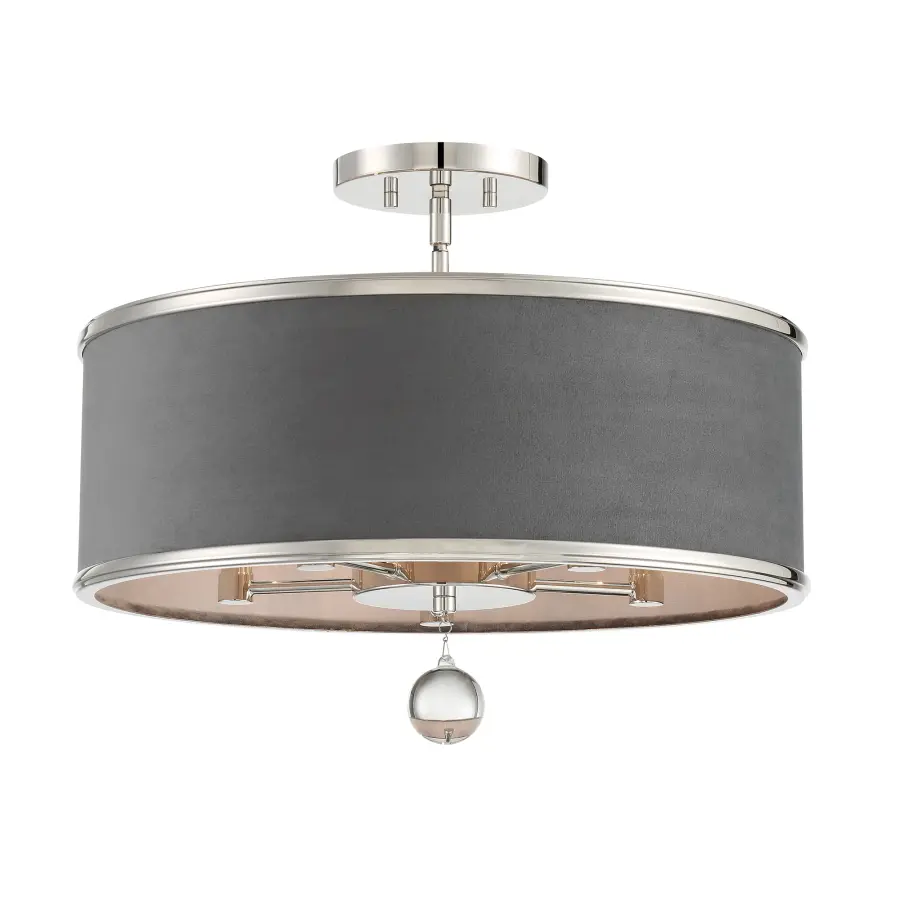 Luxour 5-Light Convertible Pendant in Polished Nickel - Image 3