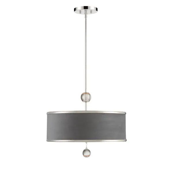 Luxour 5-Light Convertible Pendant in Polished Nickel - Image 4